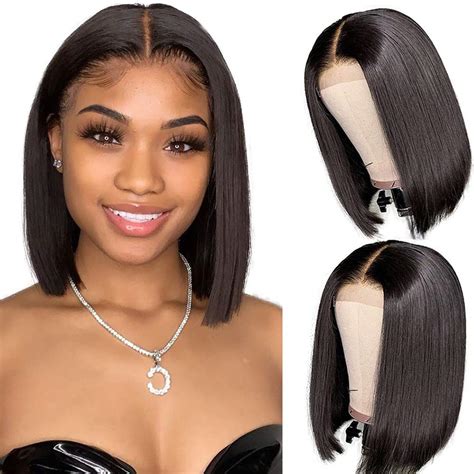 short bob wig black